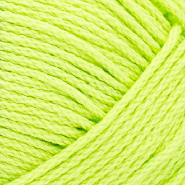 Lion Brand 24/7 Cotton 170 Lime. Mercerized Cotton